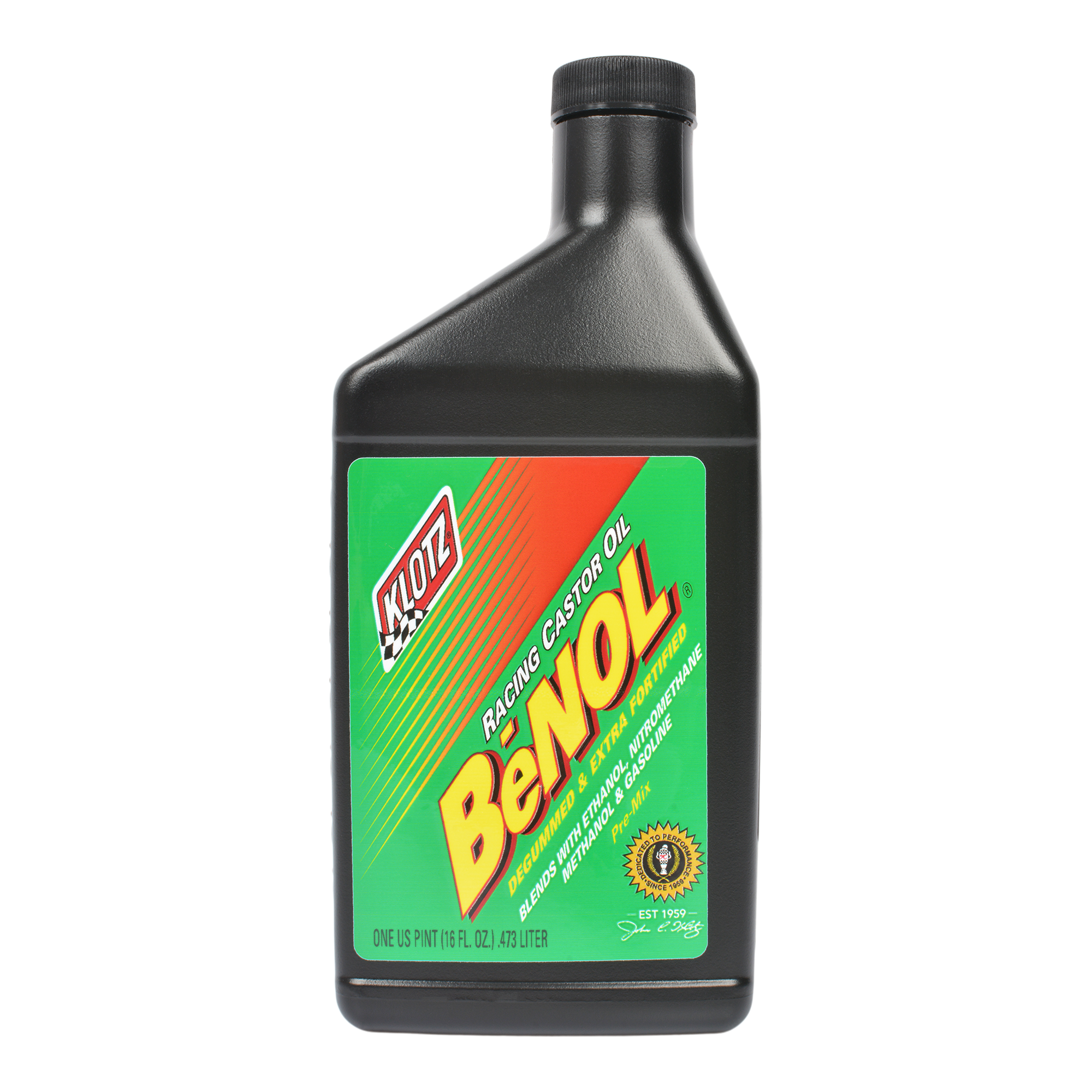 Klotz BēNOL Racing 2-Stroke Pre-Mix Castor Oil, 1pt