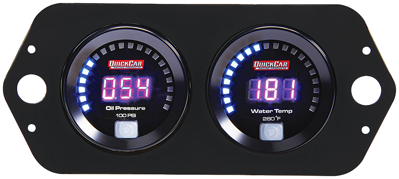 QuickCar Digital Open Wheel Gauge Panel - OP/WT - JOES Racing Products